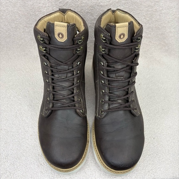 Volcom Smithington II Leather Lace Up Boots Men’s 10 Dark Brown Winter Fall Moto main image 6